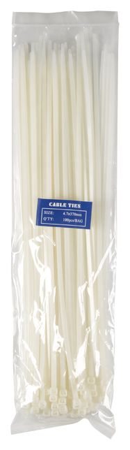 Cable Ties | 360 mm | 100 pcs | White