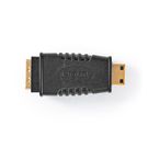 HDMI™ Adapter | HDMI™ Mini Connector | HDMI™ Output | Gold Plated | Straight | ABS | Black | 1 pcs | Polybag
