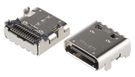Kontaktligzda; USB C; CX; uz PCB; SMT; PIN: 24; horizontāla; Gen2; USB 3.1