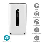 SmartLife Dehumidifier | Wi-Fi | 20 l/Day | Dehumidification / Continuous / Max+ / Dry laundry / Ventilation | Android™ / IOS | Adjustable hygrostat | 195 m³/h