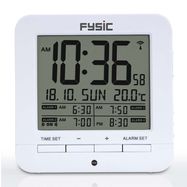Digital alarm clock with temperature display
