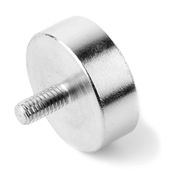 Pot magnēts ar vītņotu kātu M4 Ø20x7mm NdFeB N42