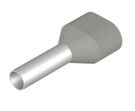 Uzgalis vadam izolēts 2x4.0mm² pelēks 22/12mm, 9037530000 Weidmuller