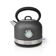 Electric Kettle | 1.7 l | Stainless Steel | Grey | Temperature indicator | Rotatable 360 degrees | Concealed heating element | Strix® controller | Boil-dry protection