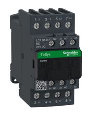 Kontaktors - 4-pole; NO x4; Auxiliary contacts: NC + NO; 24VDC; 40A