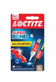 LOCTITE Super Bond – līme visiem plastmasas veidiem, caurspīdīga, 2g+4ml
