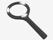 Lupa 3x palielinājums, Ø85mm, ar LED apgaismojumu