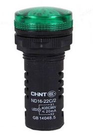 Signāllampiņa 22D 230V AC LED, zaļa, CHINT