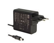 30 W vienas izejas barošanas avots 12V 2,5 A, 5,5x2,1 mm, ļoti uzticams, ļoti mazs, pie sienas, industriāls, MEAN WELL.