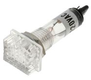 Signālspuldze  12x16mm 220V balta