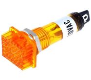 Signālspuldze  12x16mm 220V dzeltena