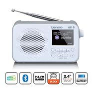 Portable DAB+ FM radio with Bluetooth® 2,4" TFT display White