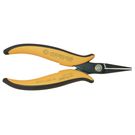 Flat-nose pliers with long serrated jaws