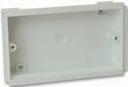 MOUNTING BOX, 2GANG, 25MM DEEP, WHITE