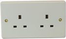 2 GANG UNSWITCHED SOCKET - EACH