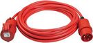 EXTENSION CABLE IP44 10M SIGNAL RED
