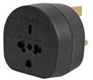 TRAVEL ADAPTOR ALL CONTINENTS TO UK, BLK