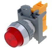 Signālspuldze Ø22mm sarkana, ligzda BA9S lampai