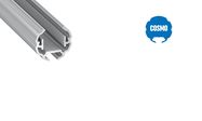 Alumīnija profils LED lentām, apaļais, COSMO Z, 2,02 m LUMINES