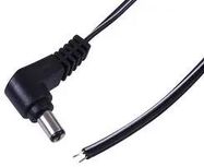 LEAD 2.5MM DC RA PLUG TO BARE END 3M