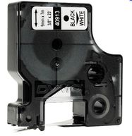 Uzlīmju lenta DYMO D1 9mm x7m Melna/Balta 40913