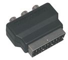 Adapter SCART plug - 3xRCA socket IN
