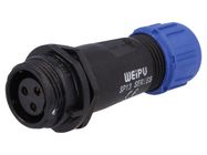 Kontaktligzda kabelim SP13 3p. ārējā vītne WEIPU