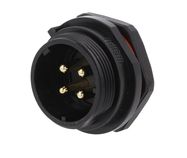 Kontaktligzda; SP21; spraudnis; PIN:4; IP68; lodēšanas; 500V; 4mm2; 30A; -25÷85°C