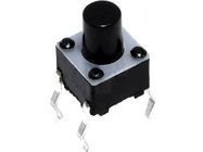 Poga OFF-(ON), nefiks. 4k. 0.05A/12VDC SPST-NO 6x6mm THT; h=7mm