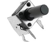 Poga OFF-(ON), nefiks. 4k. 0.05A/12VDC SPST-NO 6x6mm, kampu, THT;l=8.35mm