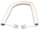Corded Handset Cable RJ9/RJ10-RJ9/RJ10 (4P4C) 7m, White
