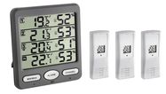 Wireless Thermo-Hygrometer with 3 Transmitters "Klima-Monitor"