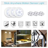LED light 3pcs with PIR motion sensor and magnetic back, powered by batteries 3 x AAA