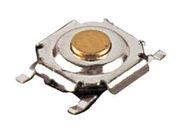 Poga OFF-(ON), nefiks. 4k. 0.05A/12VDC SPST-NO 5.2x5.2mm SMT; h=1.5mm