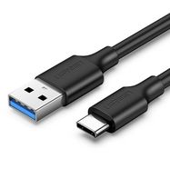 Cable USB3.0 A male - USB-C male 1m QC3.0/AFC/FCP 3A black US184 UGREEN