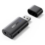 Bluetooth 5.1 raidītājs / uztvērējs Bezvadu audio adapteris 3,5 mm Mini Jack Blac