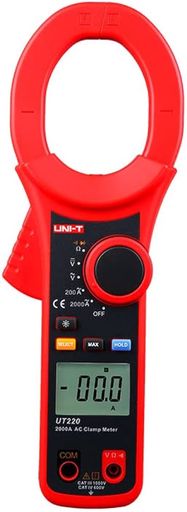 Augstas strāvas digitālais klempas mērītājs DC/AC 1000V/750V; AC 2000A; 20MΩ;