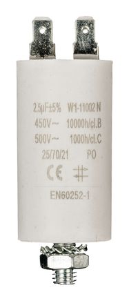 Capacitor 2.5uf / 450 v + Aarde