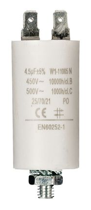 Capacitor 4.5uf / 450 v + Aarde