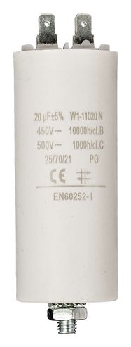 Capacitor 20.0uf / 450 v + Aarde