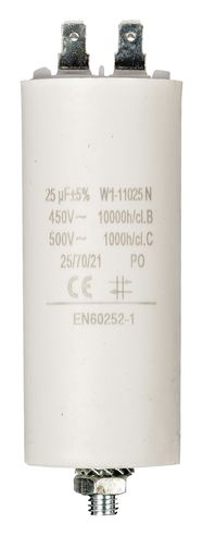 Capacitor 25.0uf / 450 v + Aarde