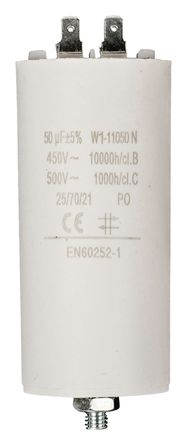 Capacitor 50.0uf / 450 v + Aarde