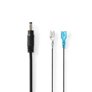 Power Cable | DC Female | F1 | Straight | Straight | Copper | 2.00 m | Round | PVC | Black | Gift Box with Euro Lock