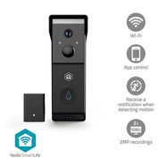 SmartLife Video Doorbell | Battery Powered | 2x Full HD 1080p | Cloud Storage (optional) / microSD (not included) | IP54 | With motion sensor | Night vision | Black