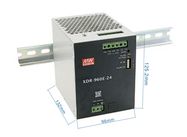 960W vienas izejas DIN sliedes barošanas avots 24V 40A, MEAN WELL