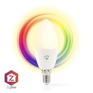 SmartLife Full Colour LED Bulb | E14 | 470 lm | 4.90 W | RGB / Warm to Cool White | 2200 - 6500 K | Android™ / IOS | Candle | 1 pcs