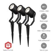 Smartlife Outdoor Light | 3 x 90 lm | Zigbee 3.0 | 3 x 3 W | RGB | 2700 K | Aluminium | Android™ / IOS