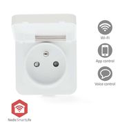 SmartLife Smart Plug | IP44 | Power meter | 3680 W | Type E (CEE 7/6) | 0 - 55 °C | Android™ / IOS | White | 1 pcs