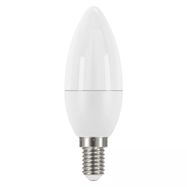 LED Spuldze E14 230V 6W 470lm, sveces formas, silti balta, 2700K, EMOS