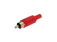 RCA PLUG MALE -  RED